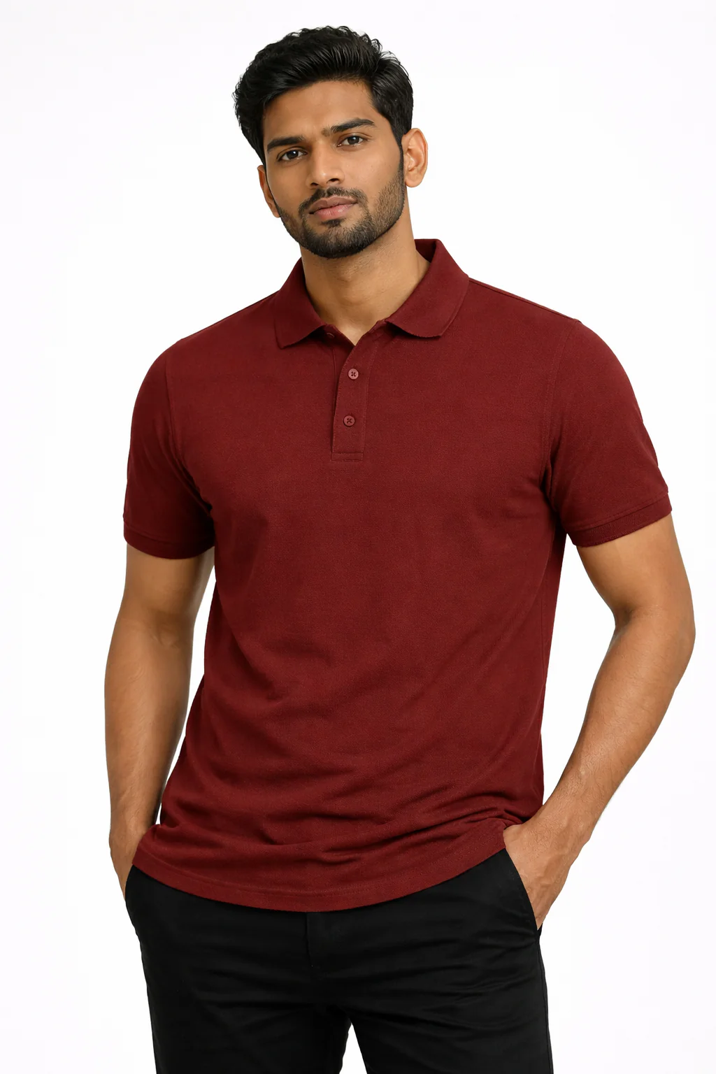 Men's Polo - Brick Red