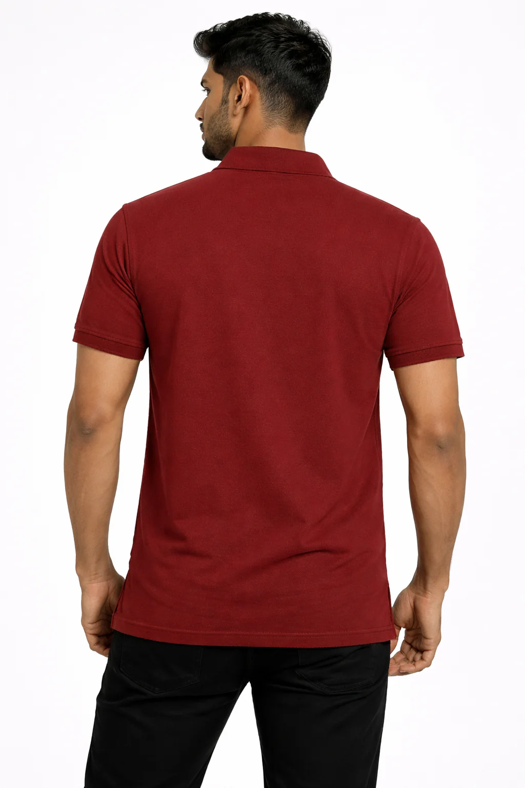 Men's Polo - Brick Red - Image 2