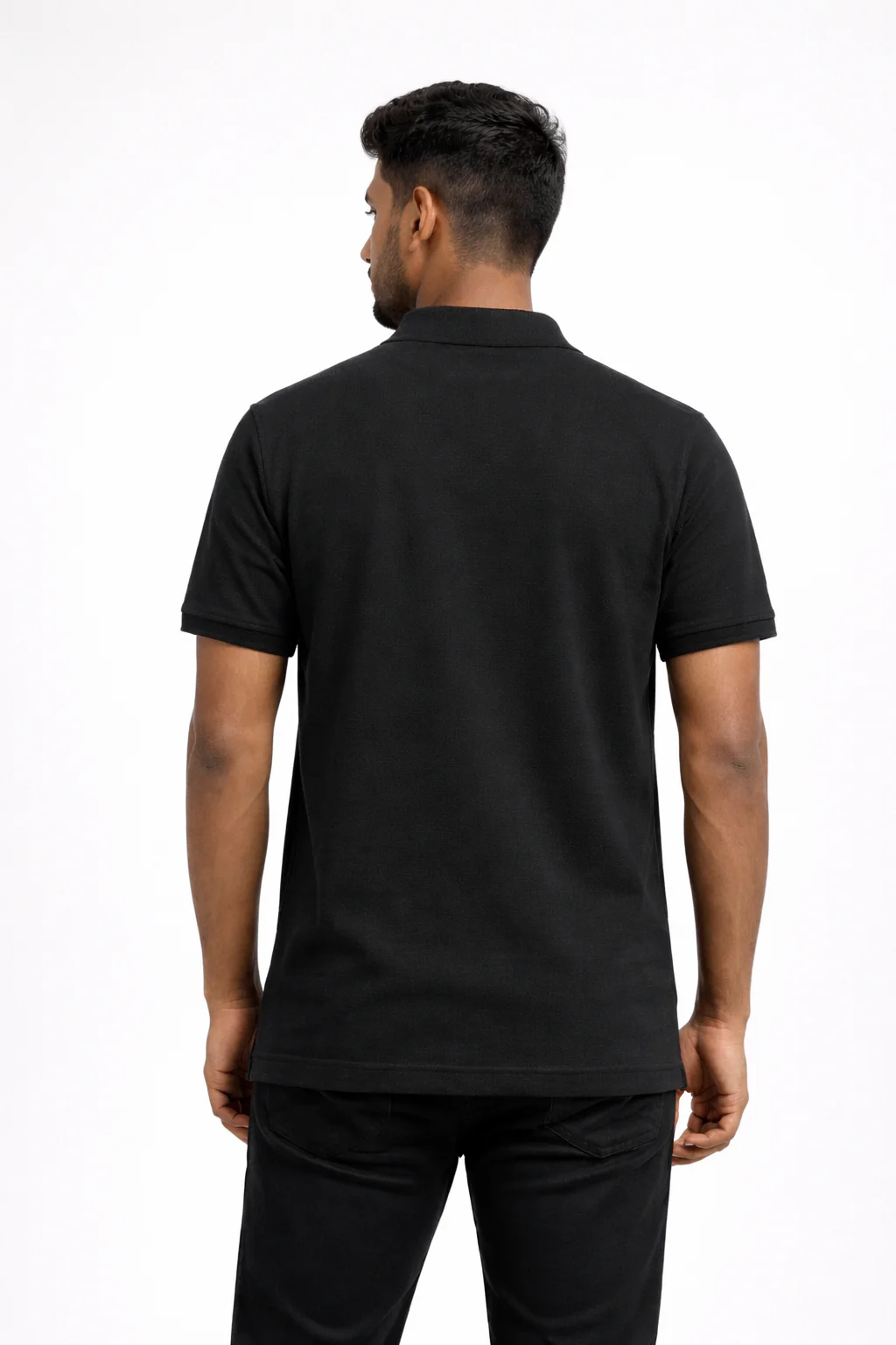 Men's Polo - Black - Image 3