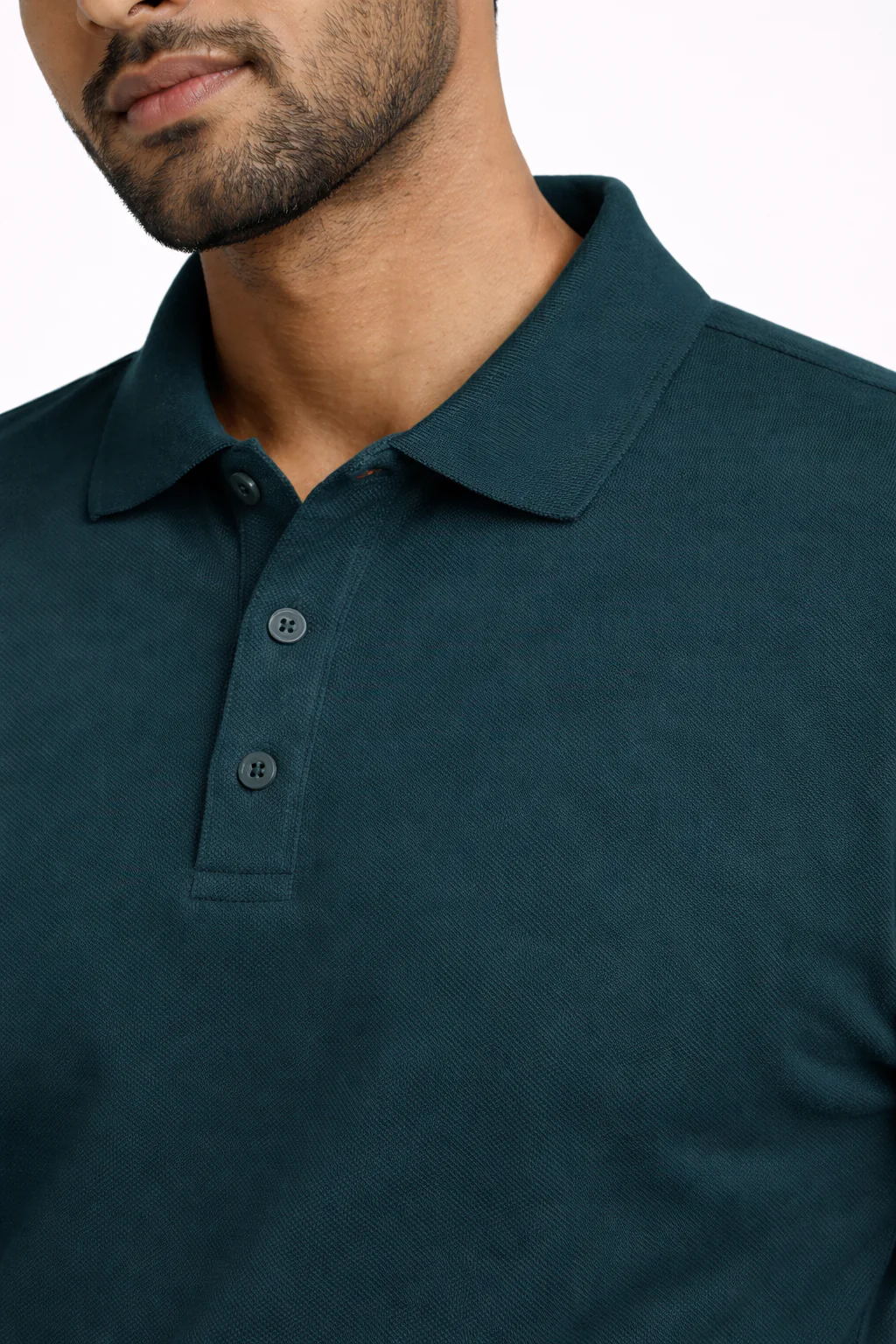 Men's Polo - Petrol Blue - Image 3