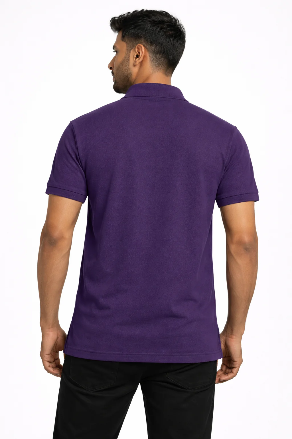 Men's Polo - Purple - Image 3