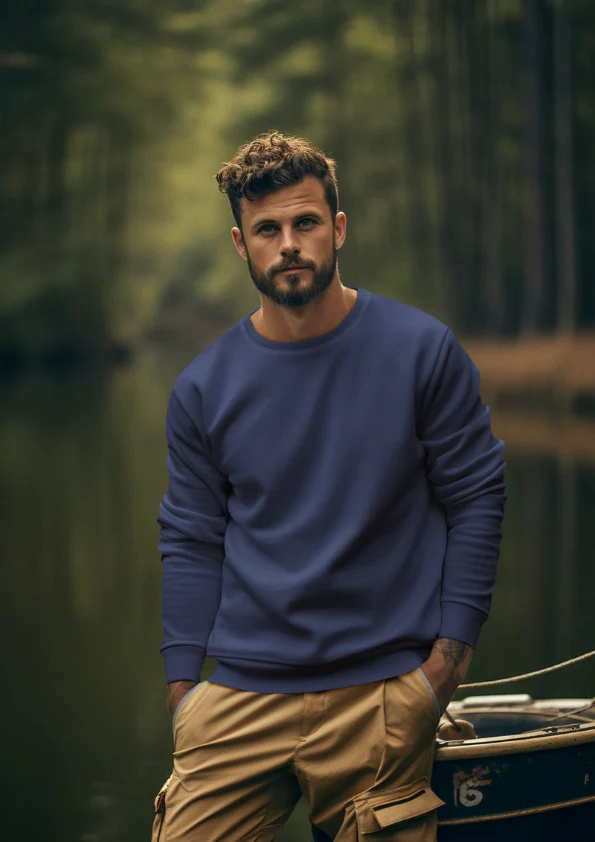 RC | Sweatshirt | Navy Blue - Plus Sizes - Image 3